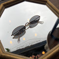Oval Shades with gold metal