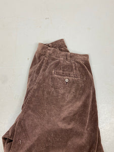 Vintage Brown corduroy pleated shorts