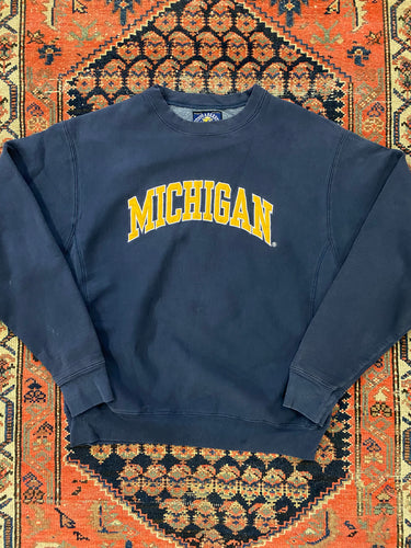 90s Embroidered Michigan Crewneck - M