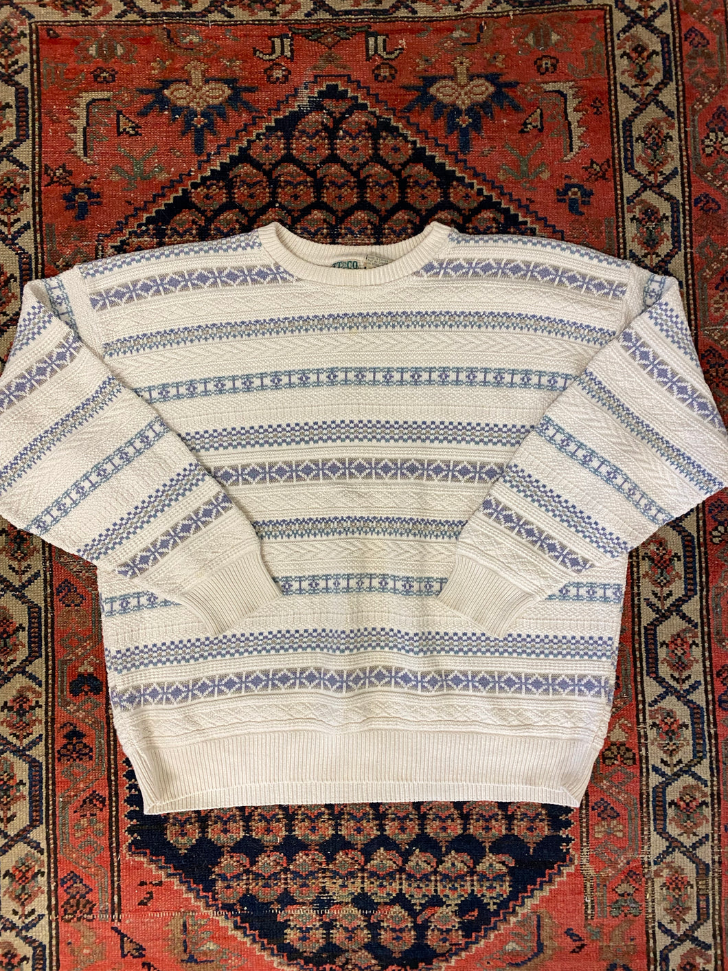 Vintage Multi Coloured Knit Sweater - XL