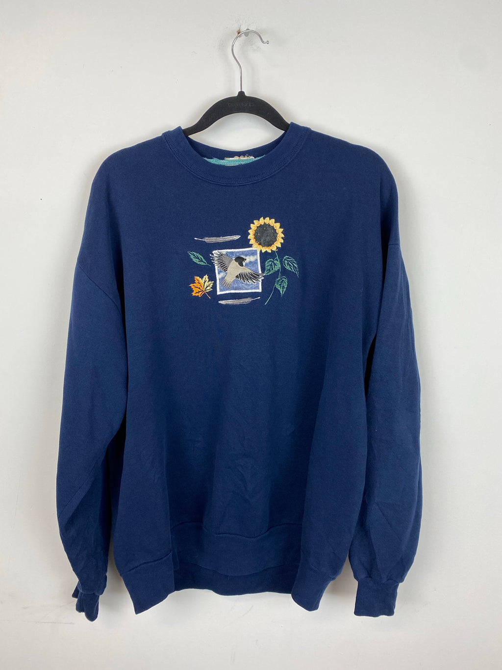 90s embroidered seasons crewneck - M