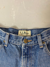 Load image into Gallery viewer, Vintage LL Bean High Waisted Frayed Denim Shorts - 30in