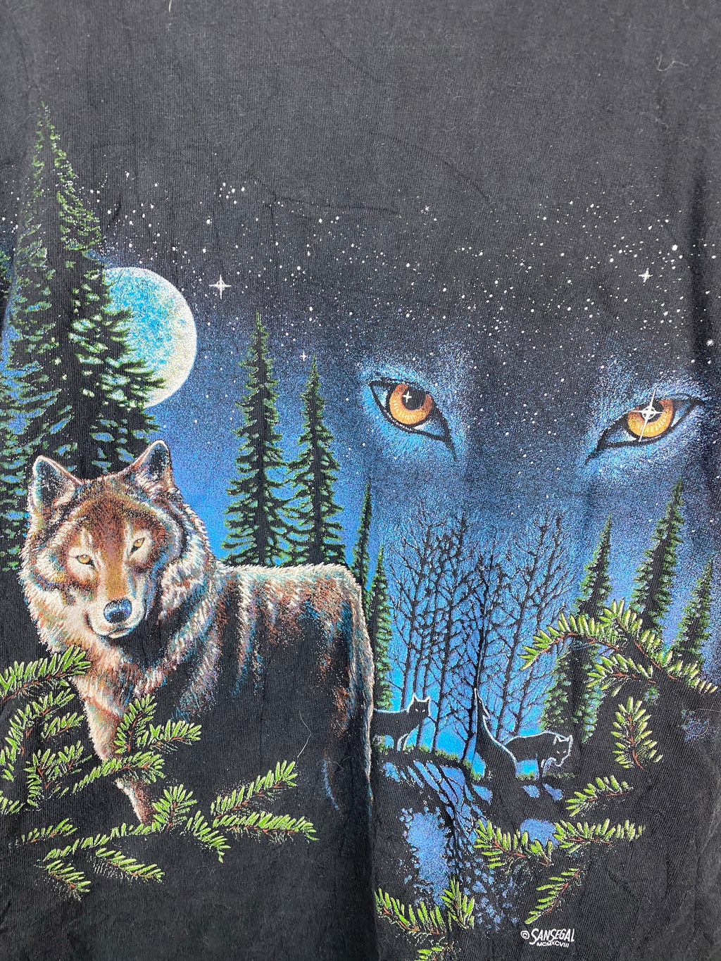 Baby Tee style Vintage Wolf t shirt