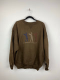Embroidered classic sport golf crewneck