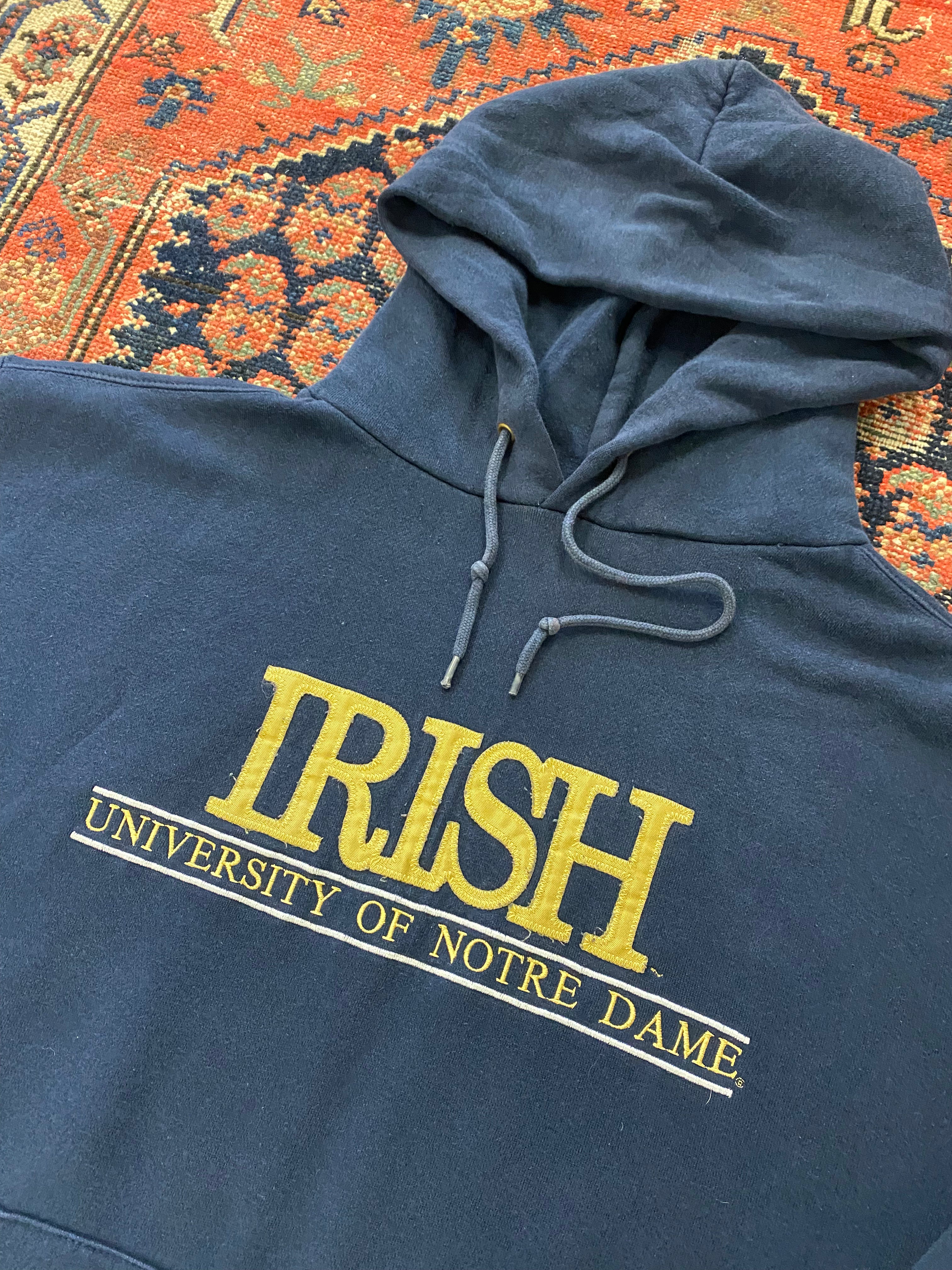 Vintage Notre Dame Hoodie - M