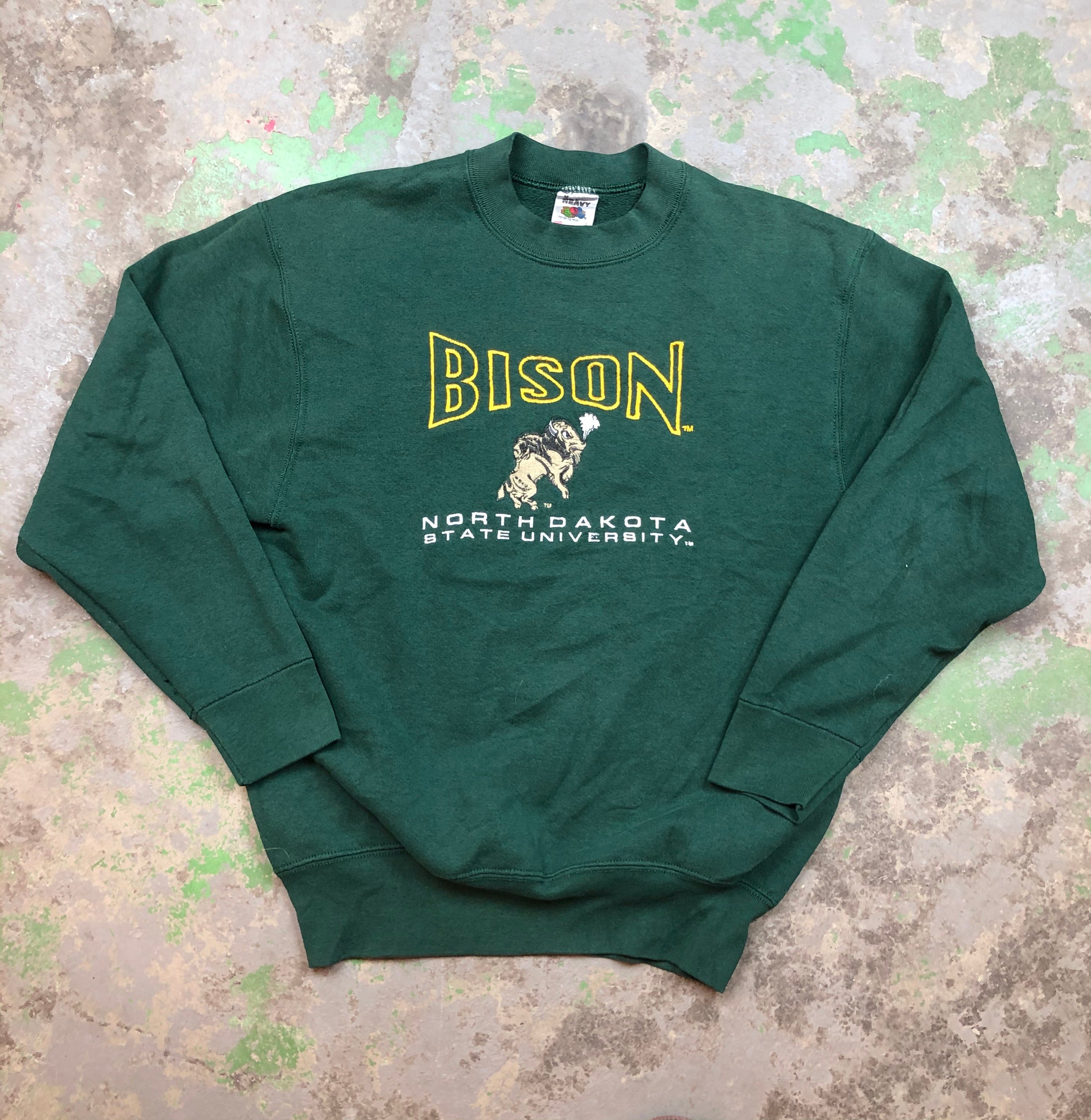 Embroidered bison Crewneck