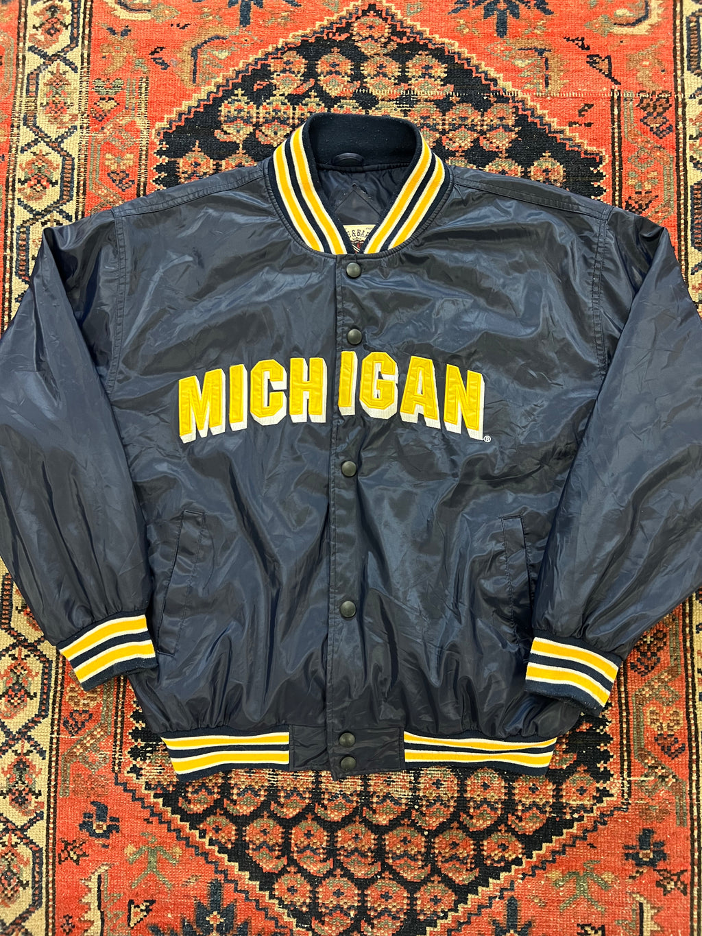 VINTAGE MICHIGAN VARSITY JACKET - LARGE