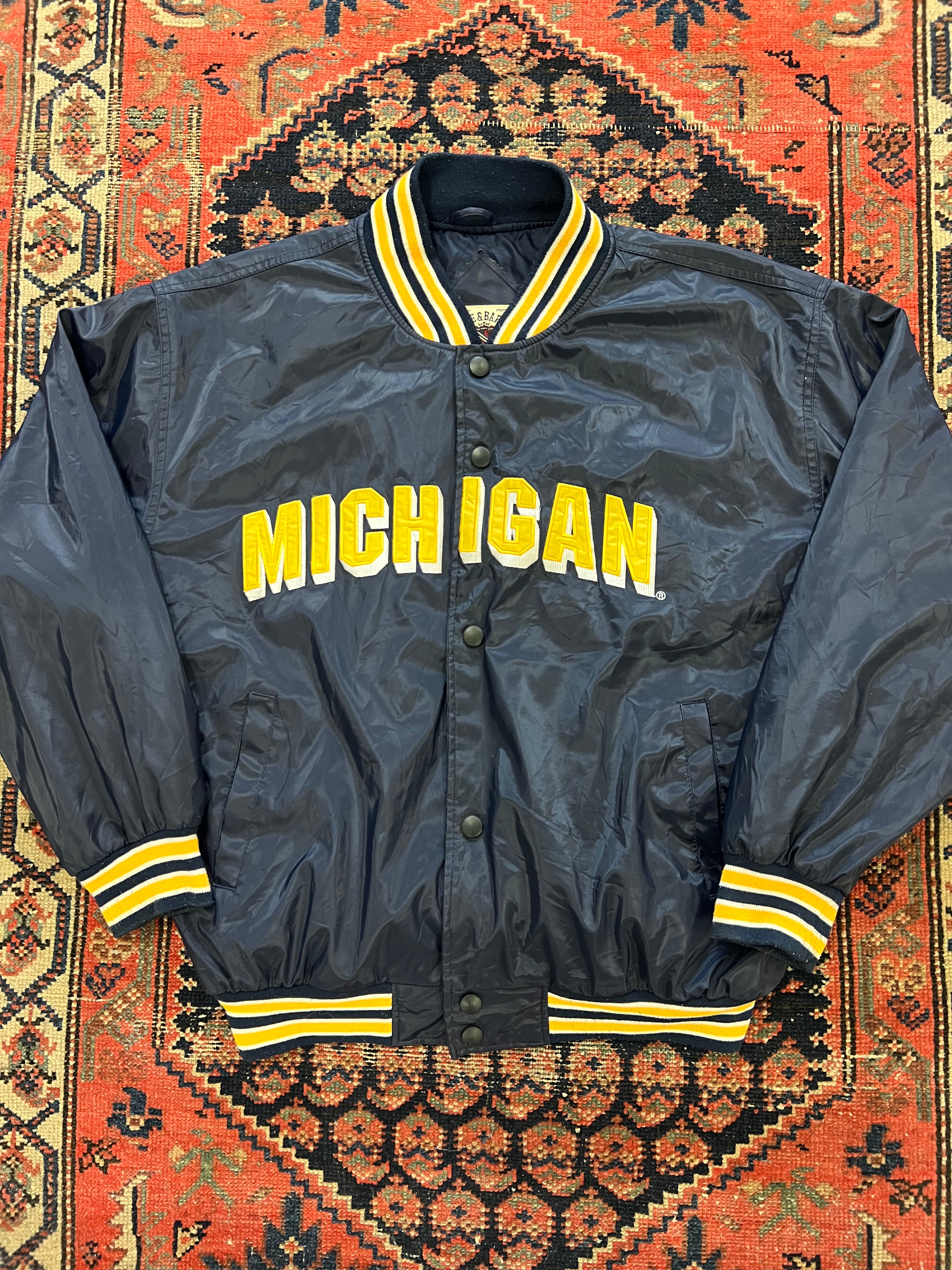 VINTAGE MICHIGAN VARSITY JACKET - LARGE
