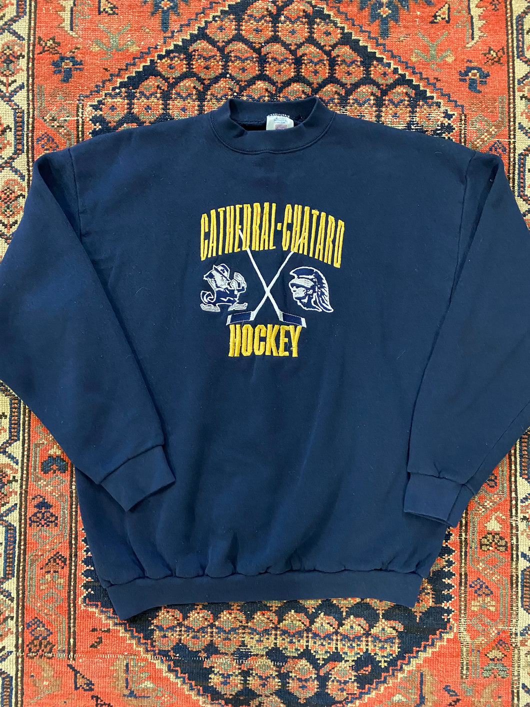 Vintage Uni Hockey Crewneck - L
