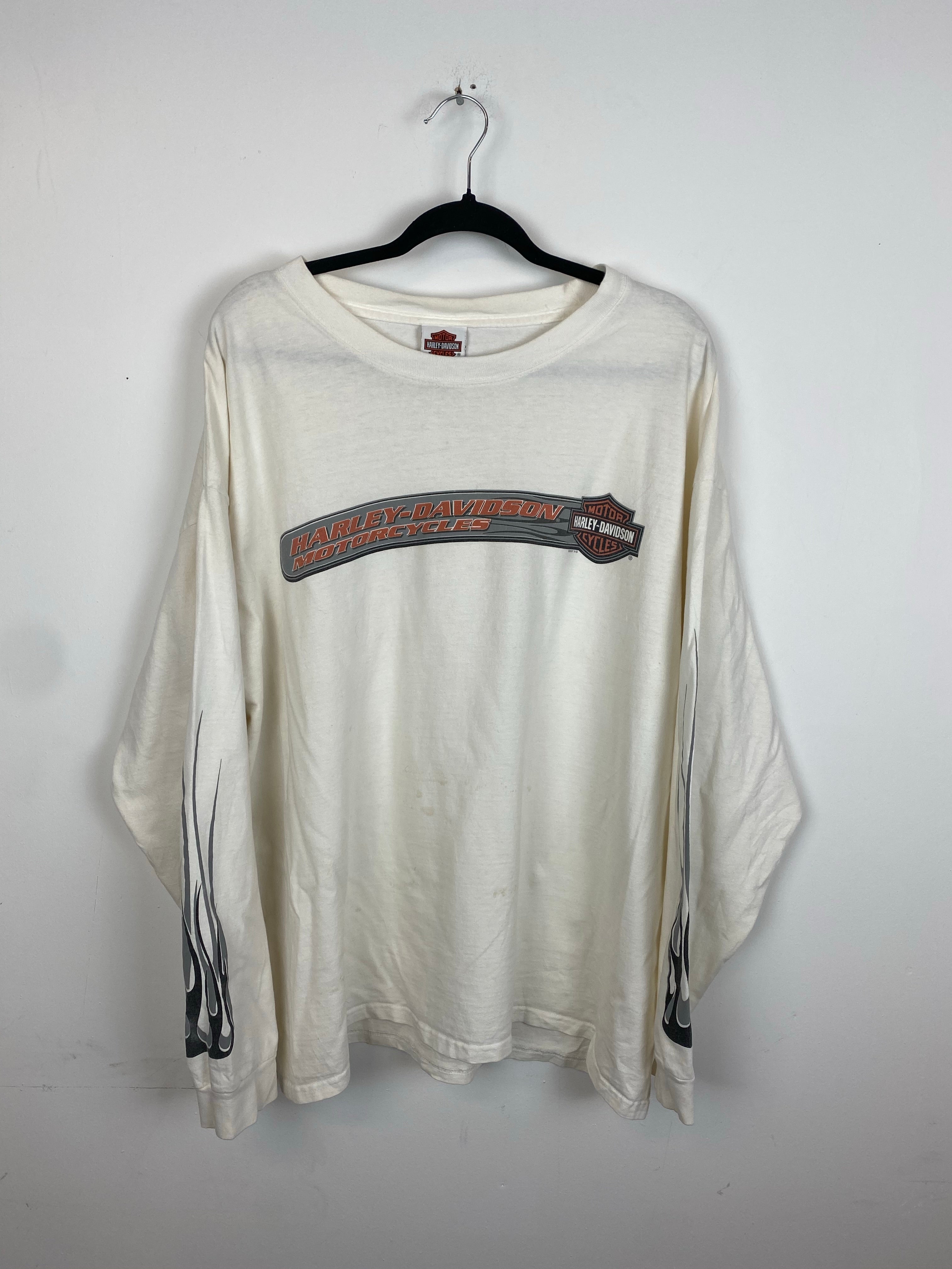 Vintage front and back Harley Davidson longsleeve - L