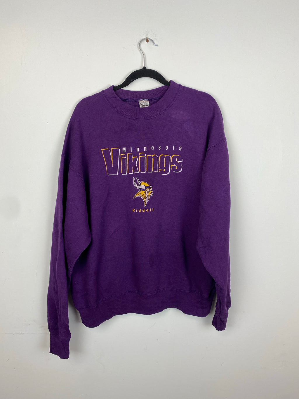 90s embroidered Vikings crewneck