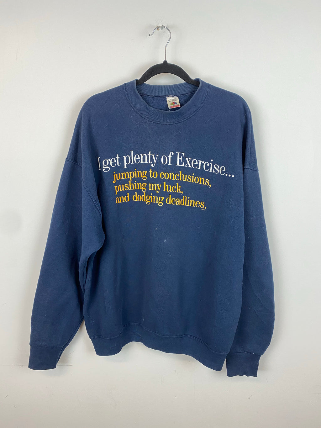 90s spell out crewneck - M