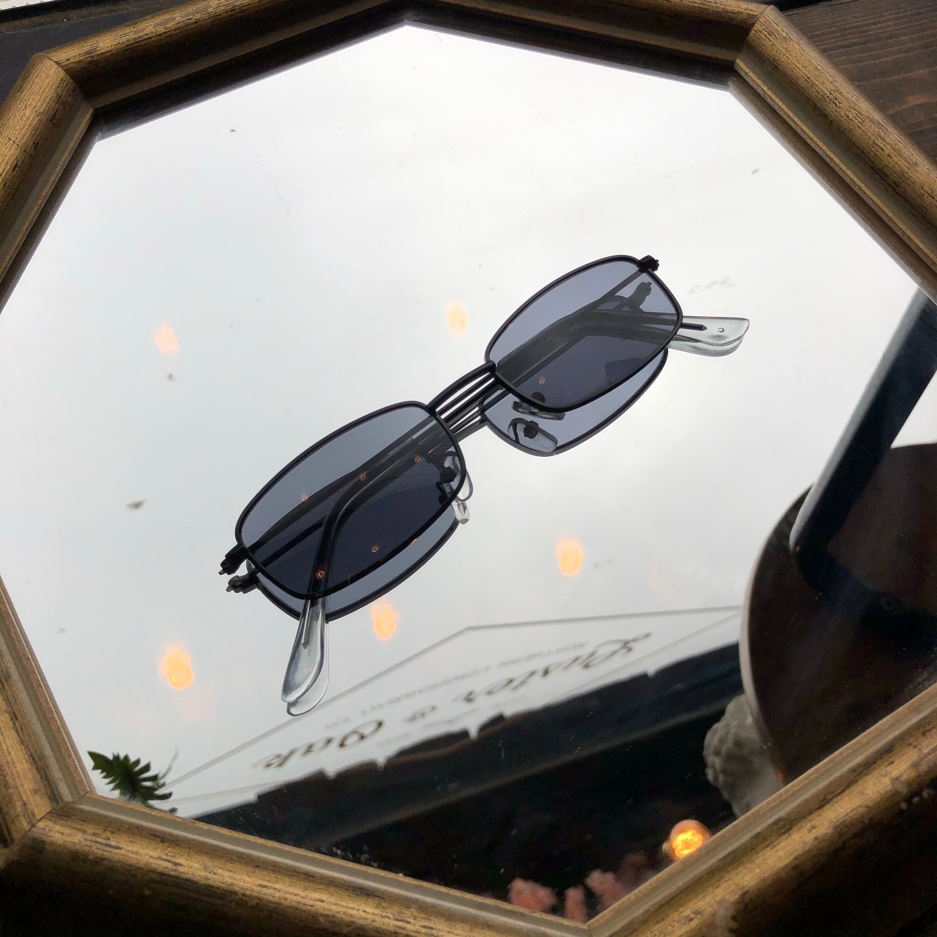 Square Shades with Black Frame