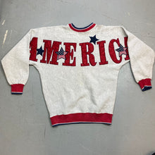 Load image into Gallery viewer, Embroidered American crewneck