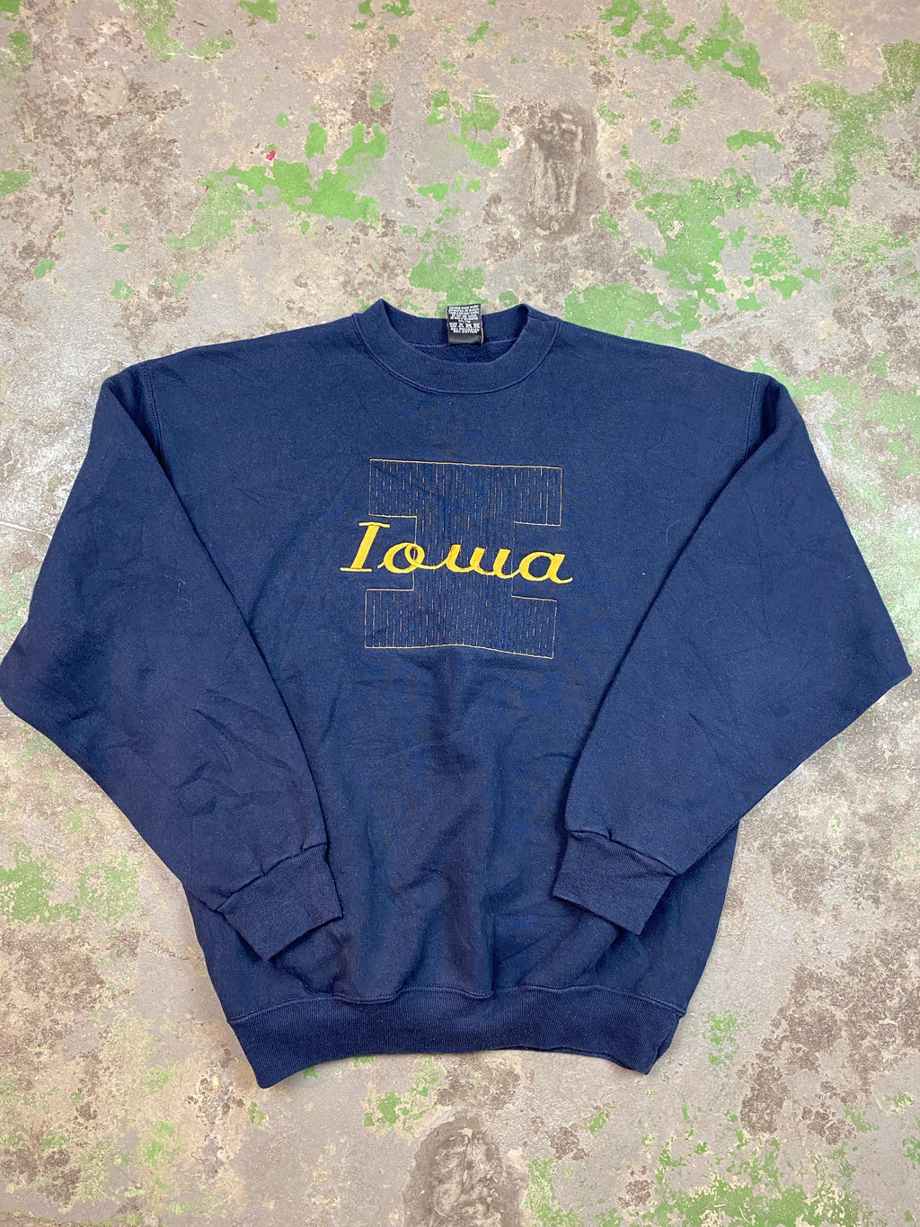 Embroidered Iowa crewneck