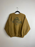 Embroidered Michigan crewneck
