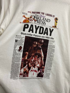 Pistons newspaper t shirt