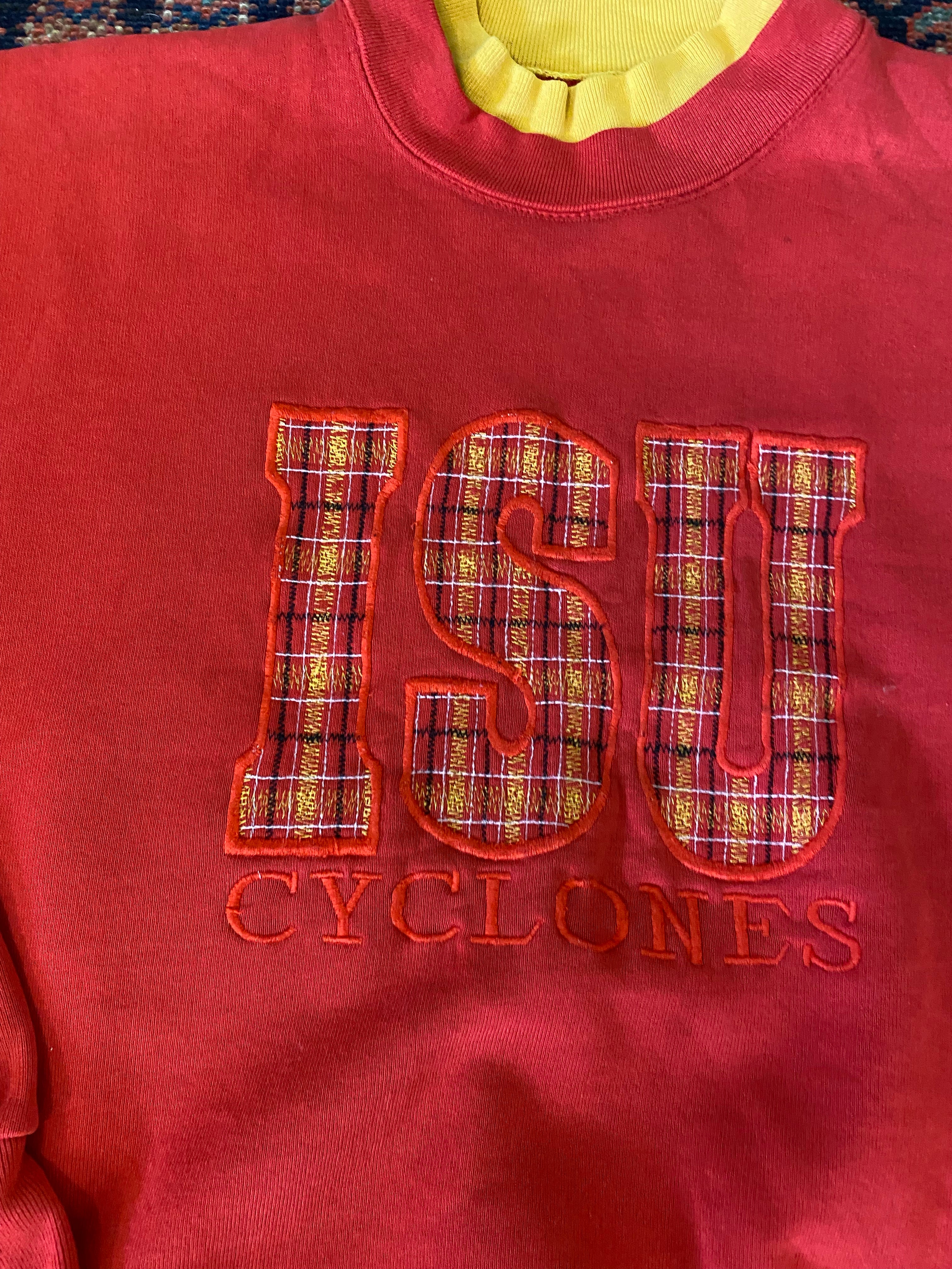 Vintage Iowa State University Mock-neck Crewneck - S/M