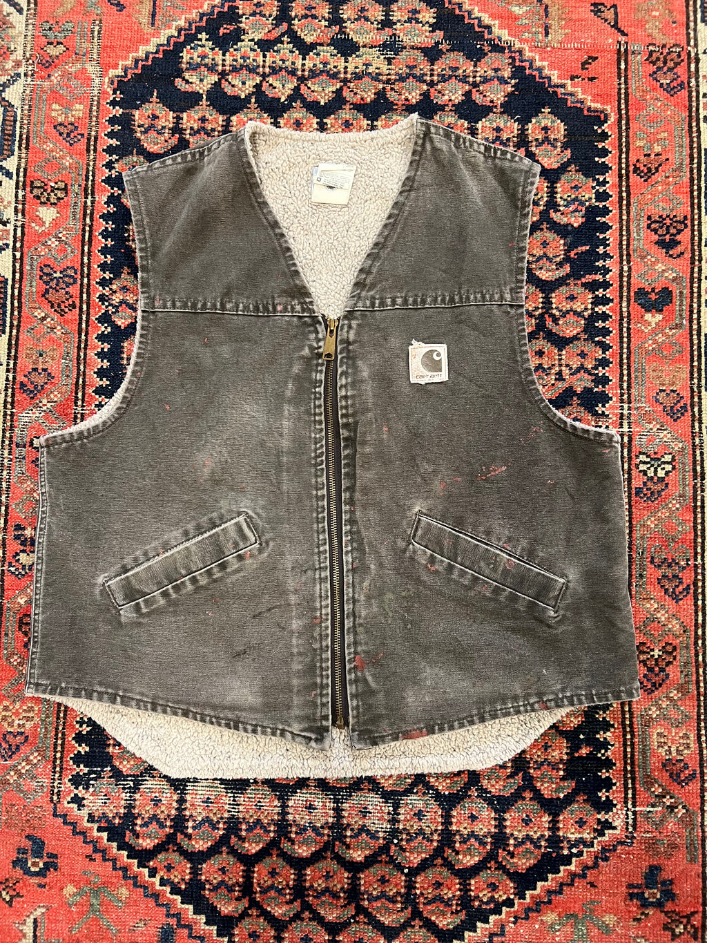 VINTAGE CARHARTT SHERPA VEST - S/M