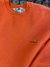 Load image into Gallery viewer, 90s Light Orange Embroidered Carhartt Crewneck - XL