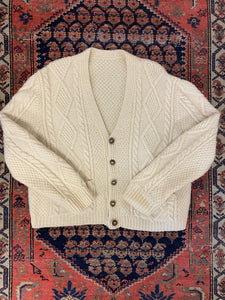 Vintage Heavy Knit Cardigan - S/M