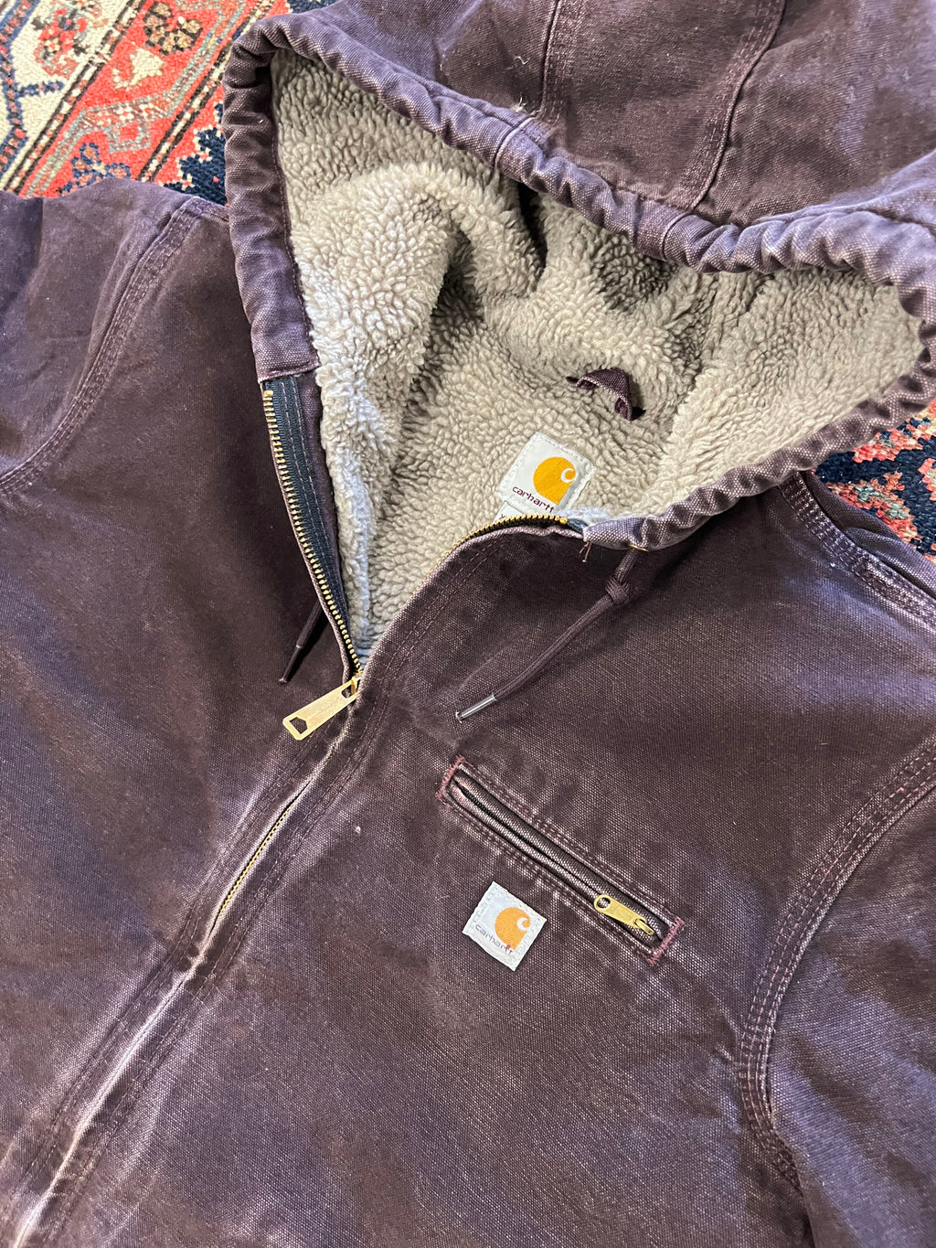 VINTAGE PURPLE CARHARTT JACKET - MEDIUM