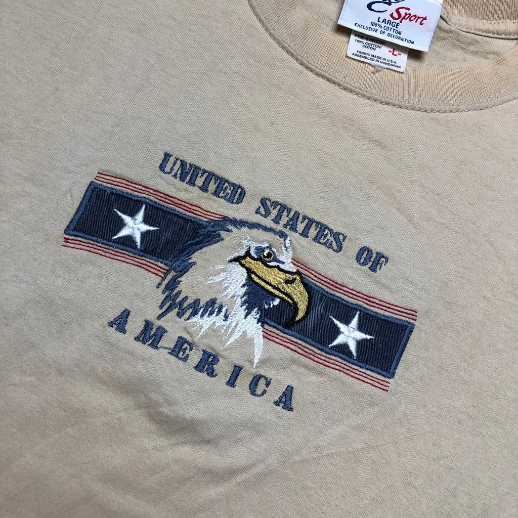Embroidered USA t shirt