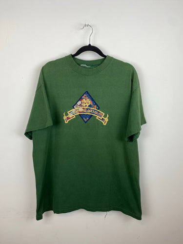 Vintage embroidered Notre Dame t shirt - L