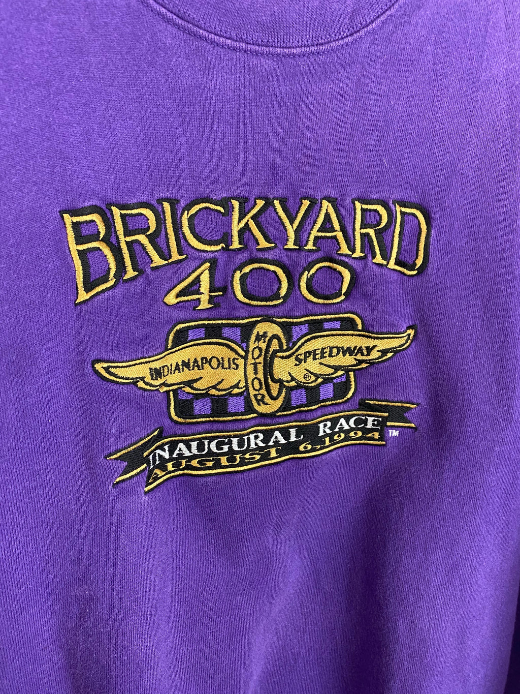 Vintage embroidered Brickyard 400 crewneck - M/L