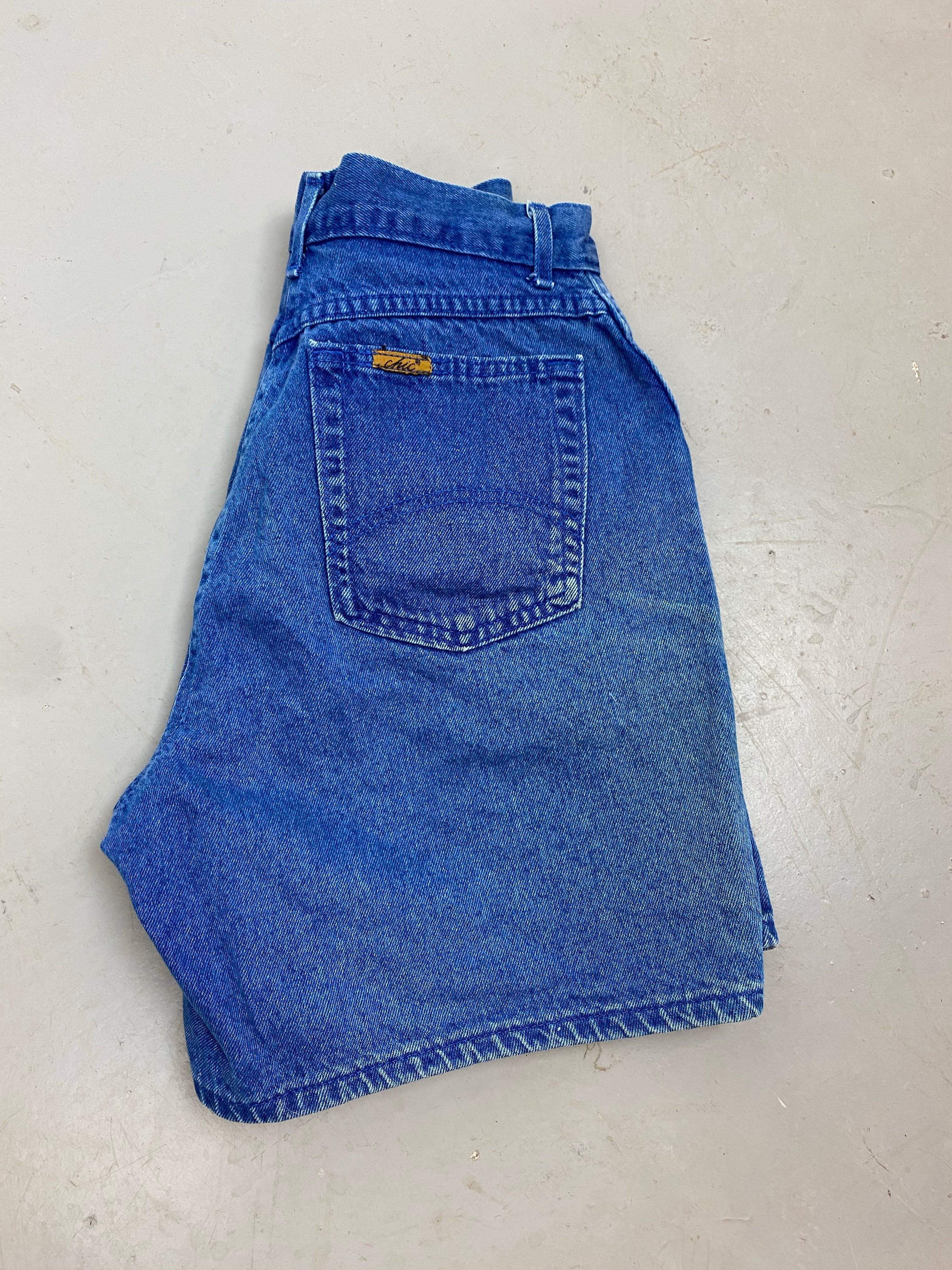 90s high waisted chic denim shorts