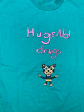 Load image into Gallery viewer, 90s Hugs not drugs t shirt