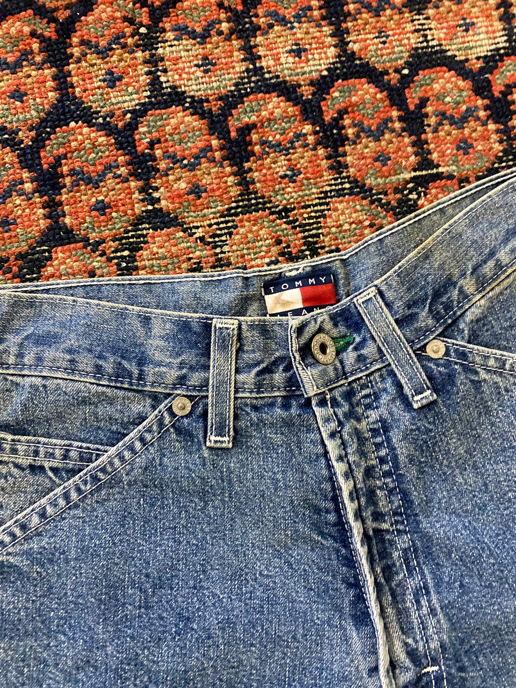 90s Tommy Hilfiger Carpenter Denim Shorts - 28IN/W