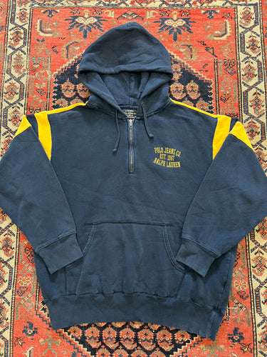 VINTAGE POLO HOODIE - LARGE