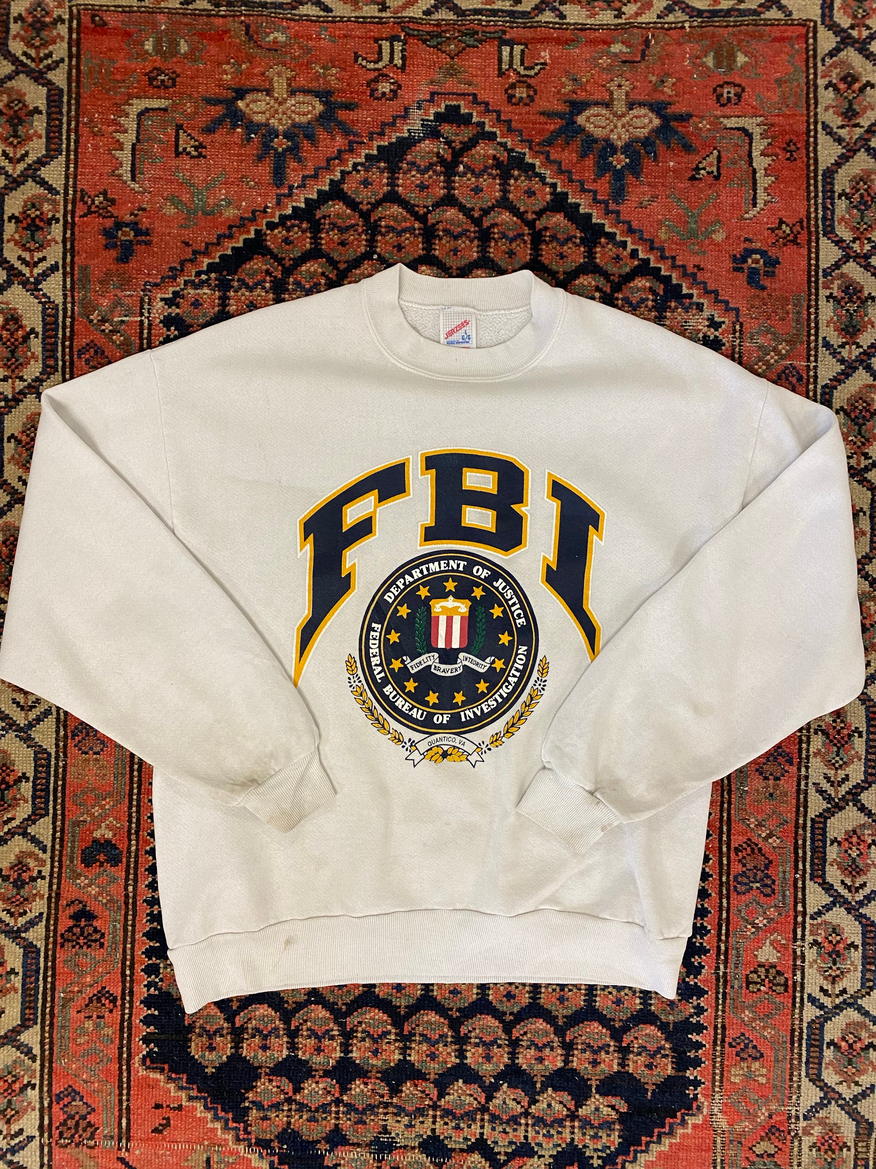 90s FBI Crewneck - L