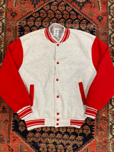 90s Cotton Varsity Jacket - S/M