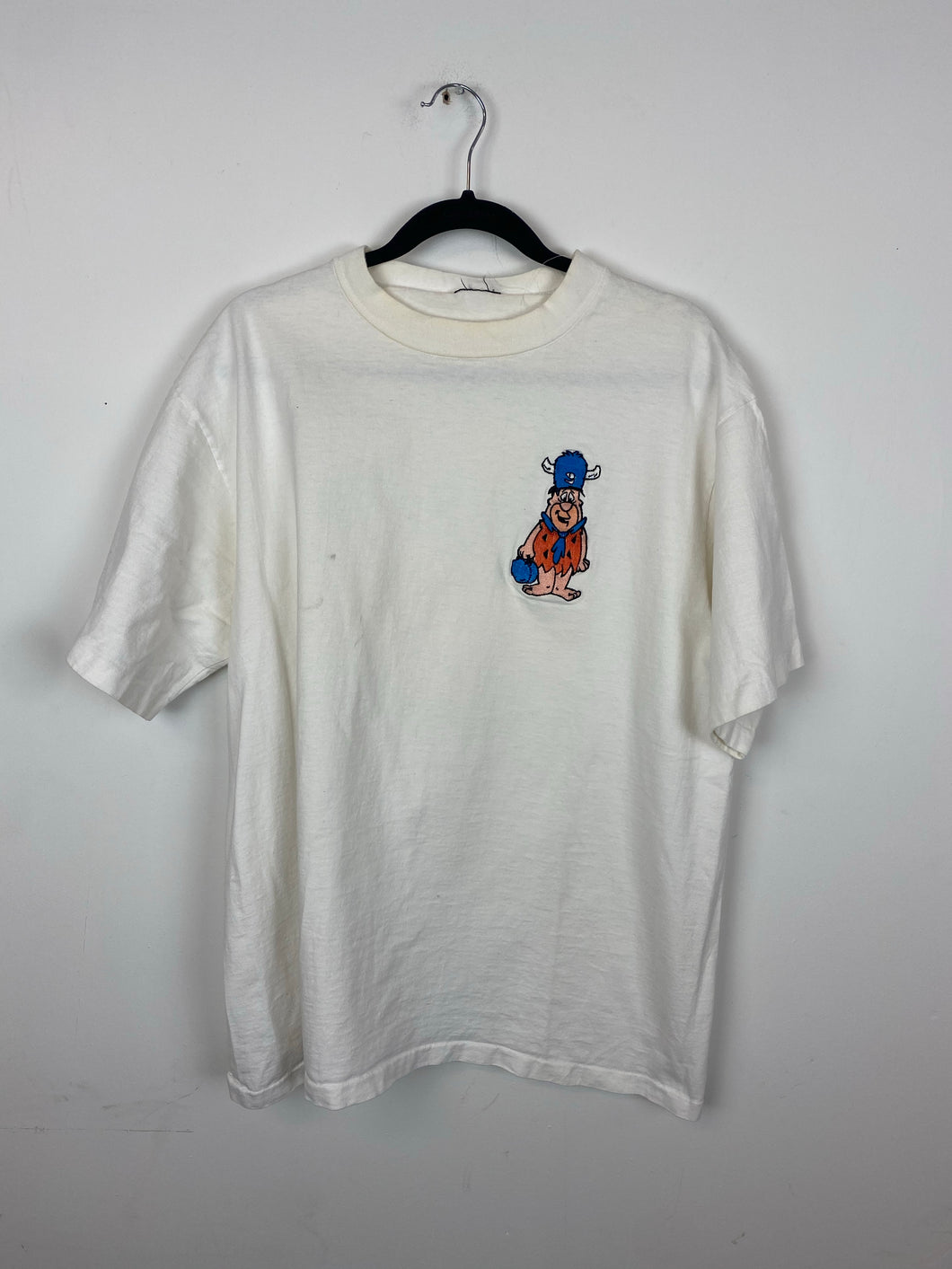Vintage heavy weight embroidered Fred t shirt - L