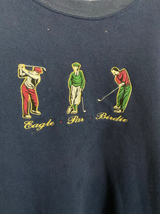 90s embroidered Golf crewneck - S/M