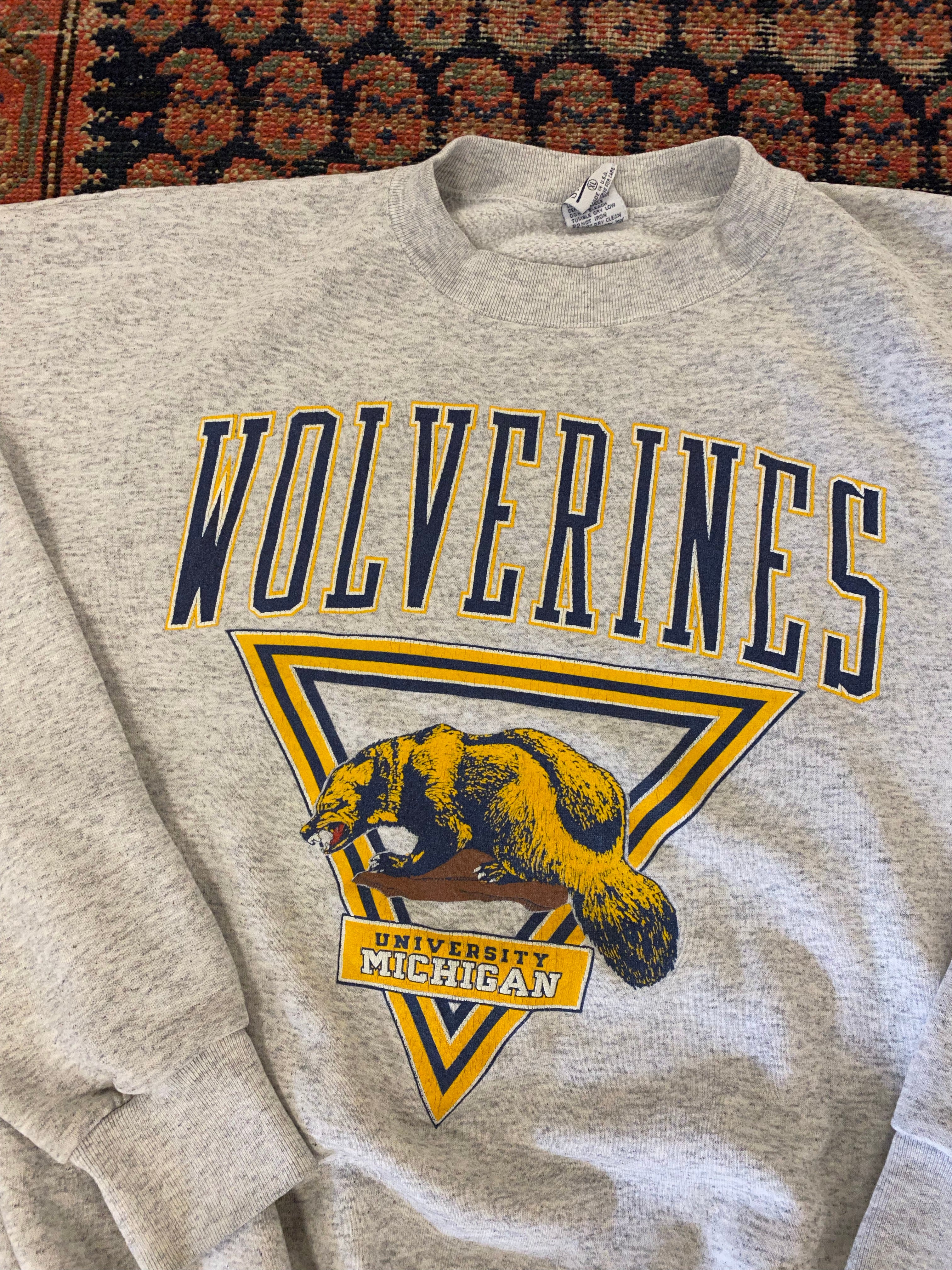 Vintage Michigan Wolverines Crewneck - L