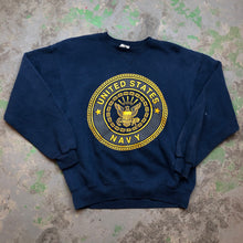 Load image into Gallery viewer, Reflective Navy Crewneck