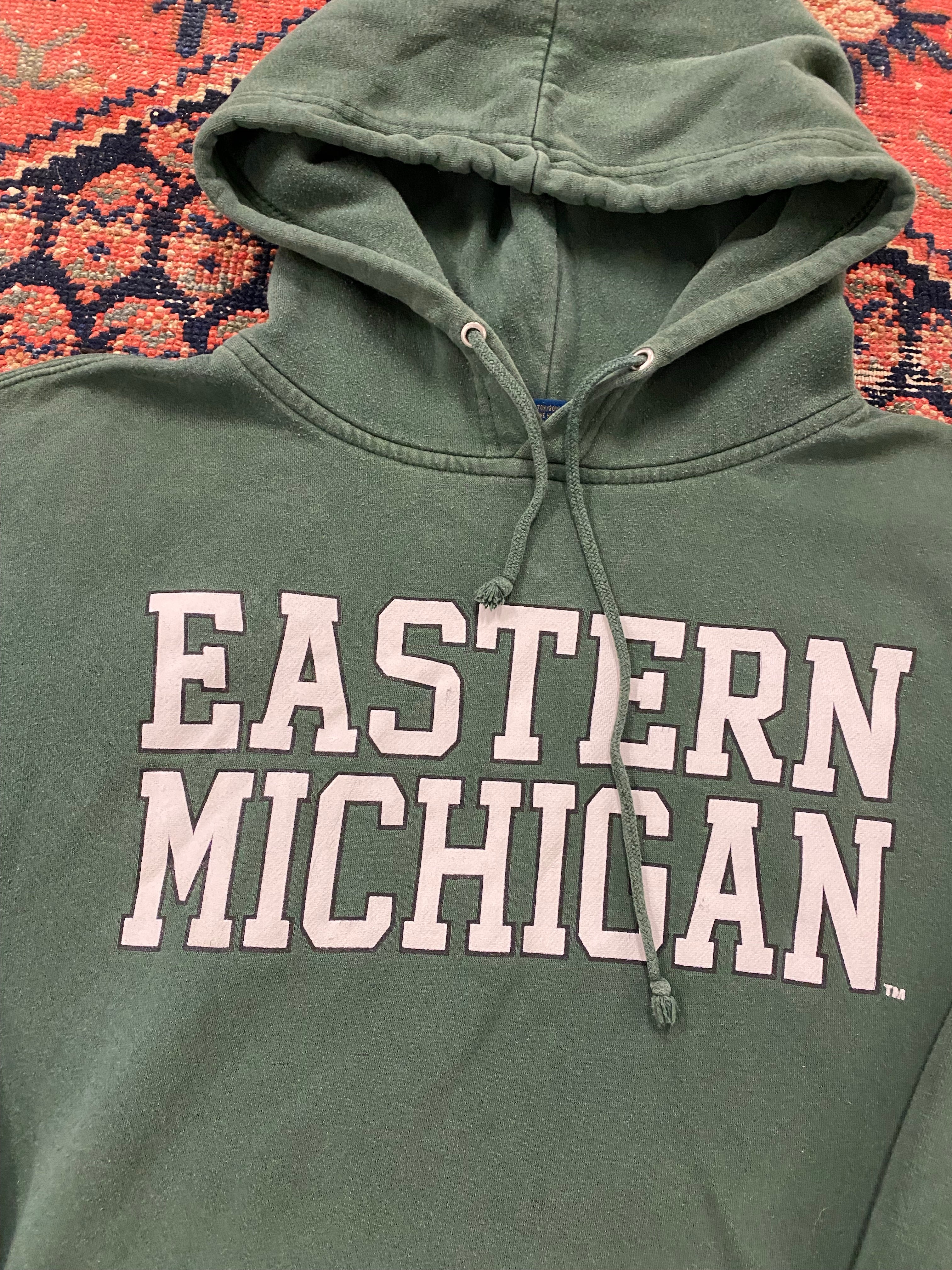 Vintage Faded Eastern Michigan Hoodie - M