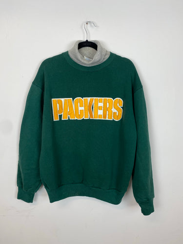 90s turtleneck Green Bay Packers crewneck - M