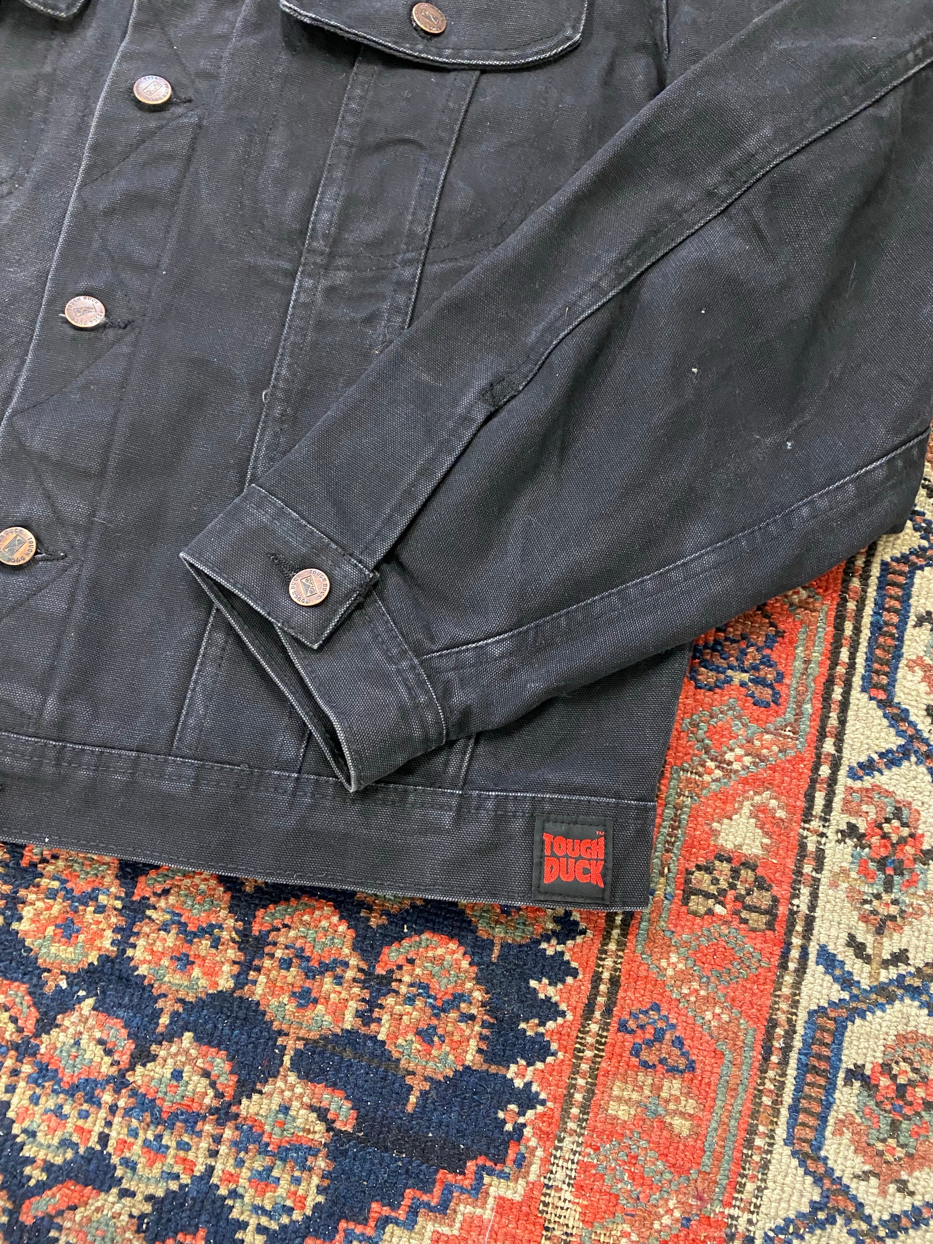 Vintage Black Denim Jacket - M