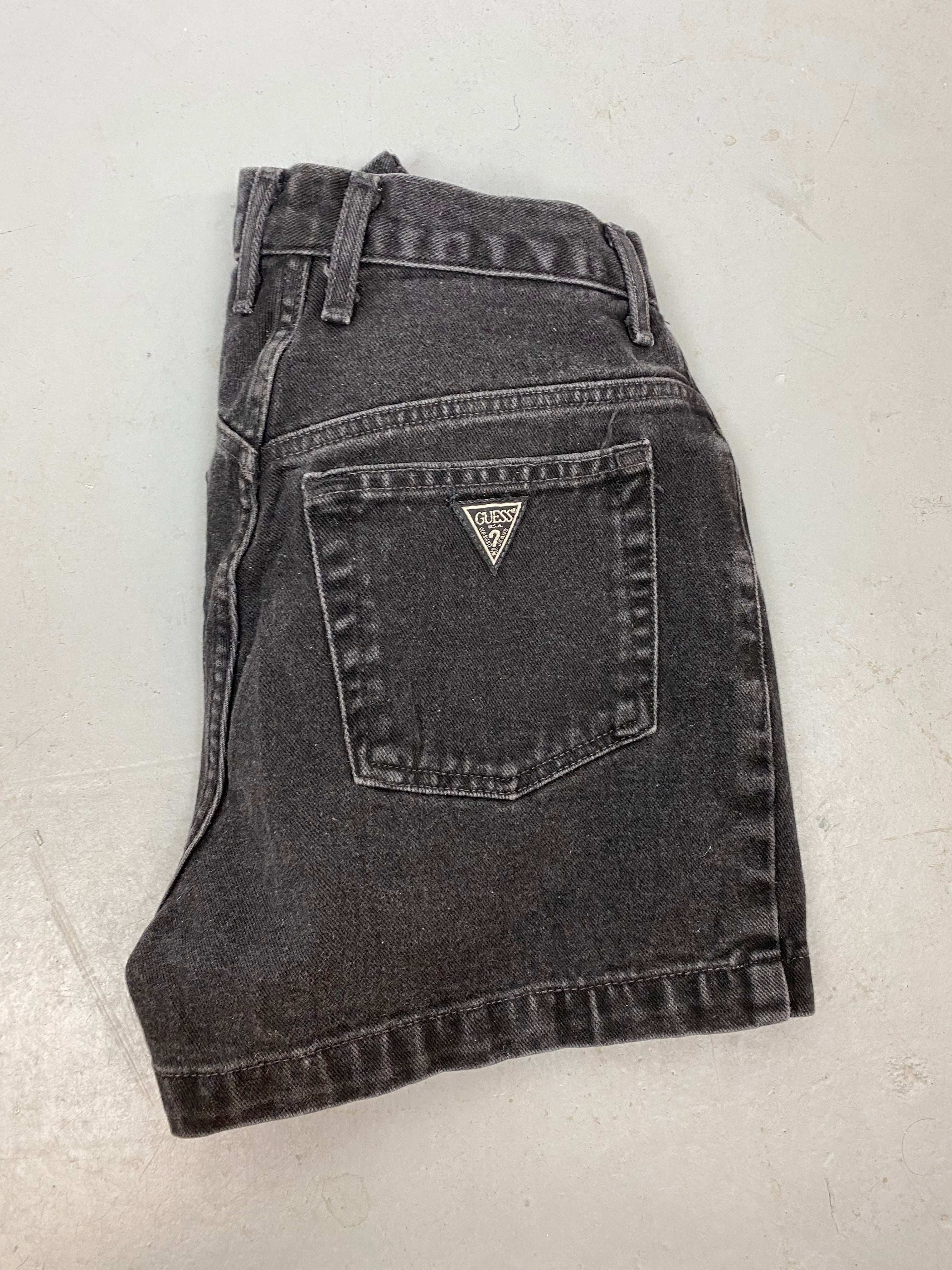 90s Guess High Waisted Denim Shorts - 26in