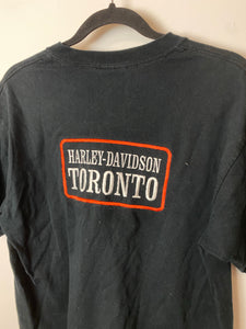 Vintage Embroidered Front And Back Harley Davidson Toronto T Shirt - S