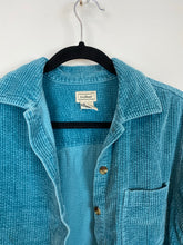 Load image into Gallery viewer, Vintage blue heavy corduroy button up - S