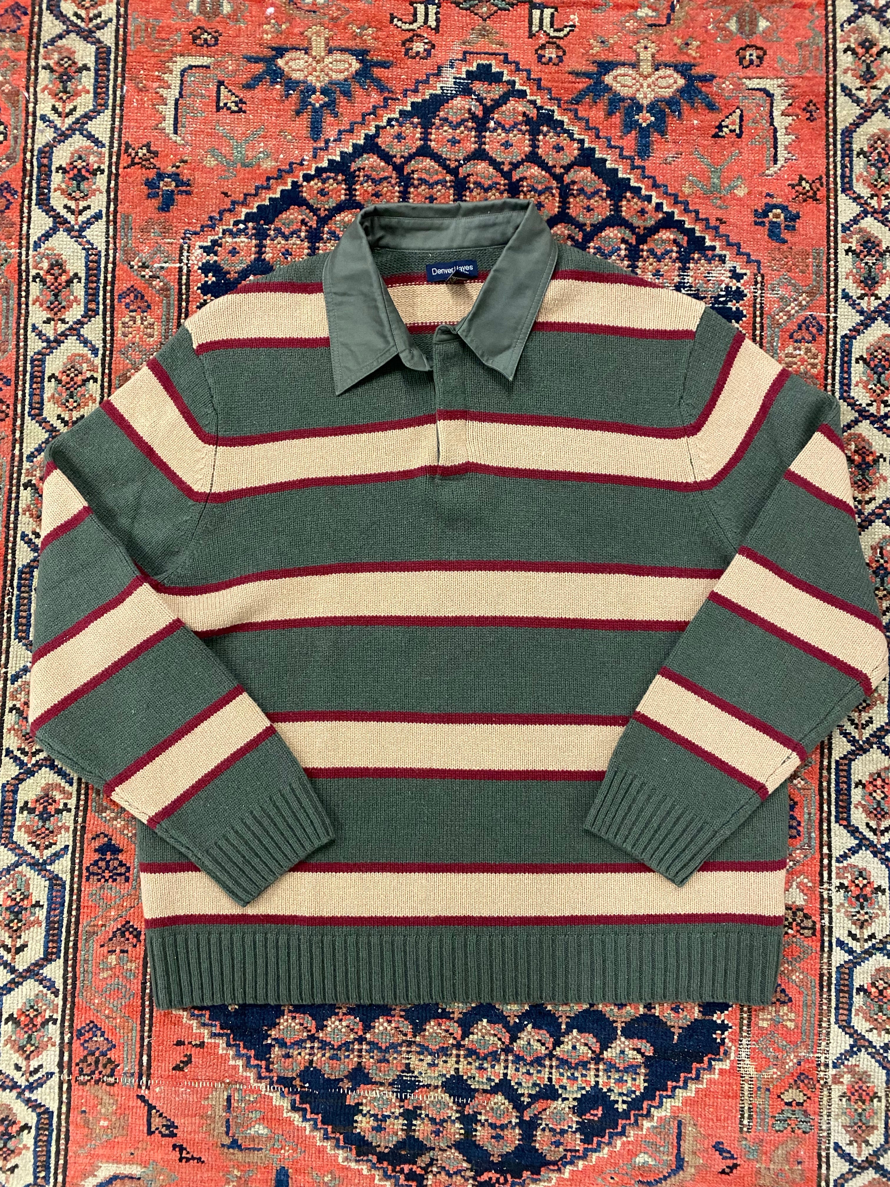 Vintage Striped Knit Pull Over - L