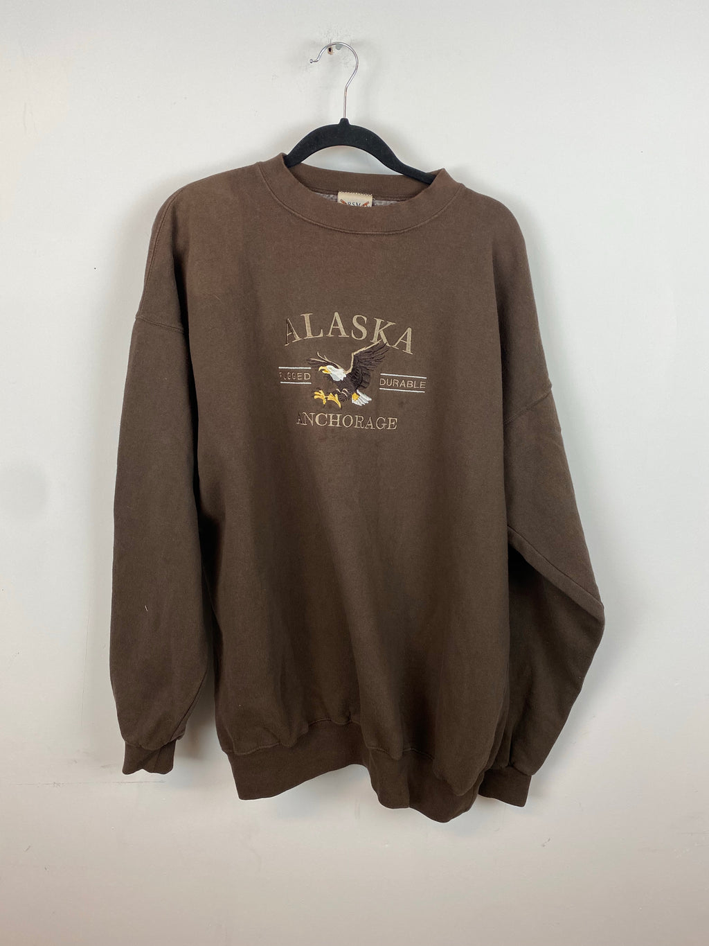 Vintage embroidered Alaska crewneck - L