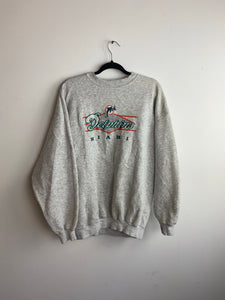 90s embroidered Miami dolphins crewneck