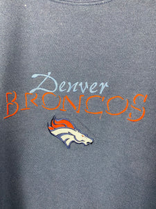 90s Embroidered Broncos crewneck