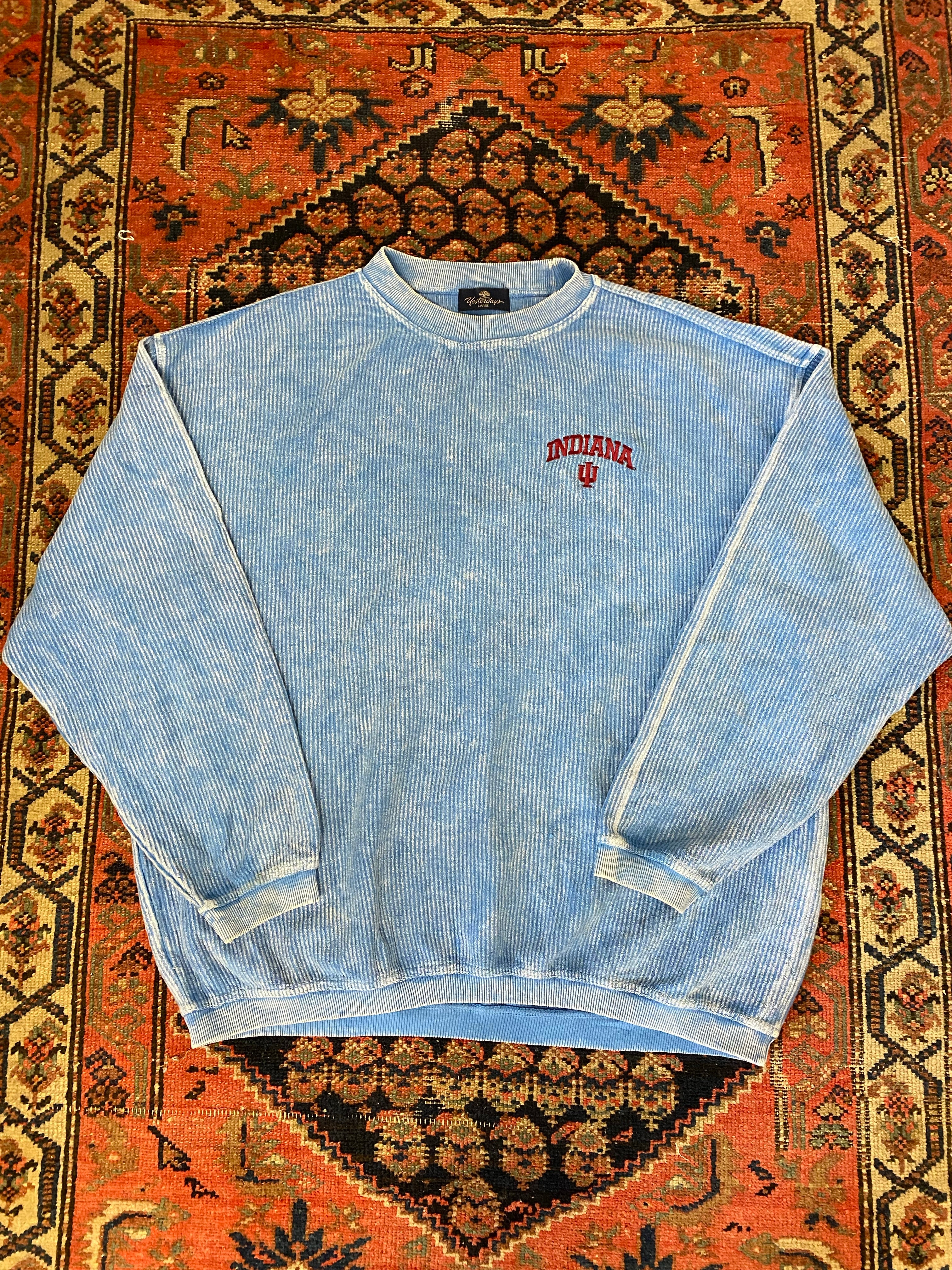 Vintage Embroidered Indiana University Crewneck - L/XL